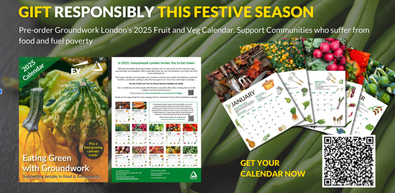 Groundwork London’s 2025 Fruit and Veg Calendar